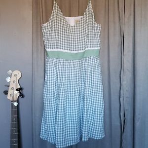 Lindy Bop Green Gingham Honor dress US16